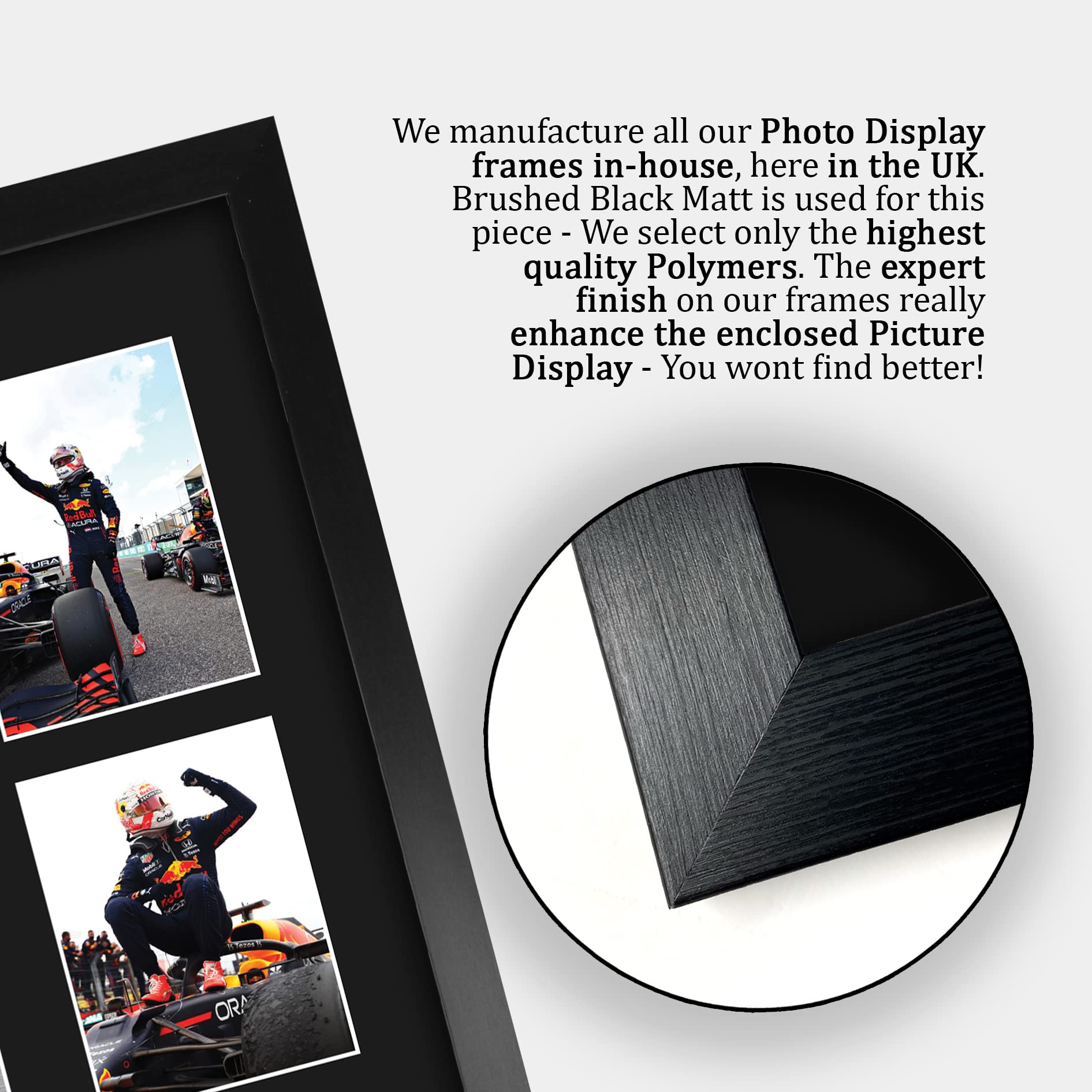 Max Verstappen 16x12 Inch (A3) Framed Signed Autograph Display - Perfect Gift for F1 Racing Fans | Formula 1 Memorabilia for Home, Office & Man Cave Decor
