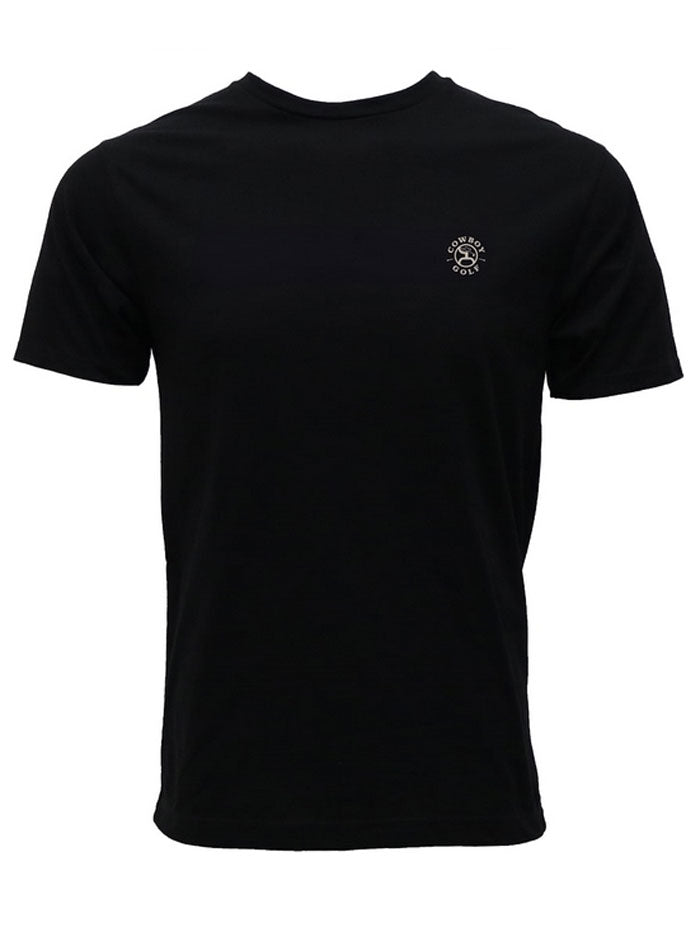 Hooey HT1797BK Western Swing T-Shirt for Men - Black Cotton Casual Tee for Cowboy, Rodeo & Western Style Outfits