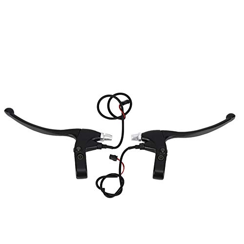Keenso 1 Pair Aluminum Thickened Bike Brake Levers - Ergonomic Bicycle Brake Handles for Electric Bikes, Scooters & Cycling - Perfect for Commuting, Mountain Biking & E-Bike Upgrades