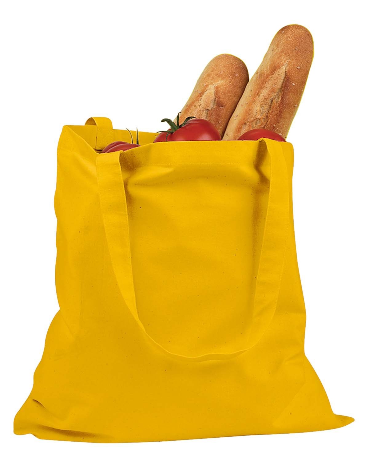BAGedge BE007 6 oz. Canvas Promo Tote Bag - Customizable Reusable Shopping Tote for Groceries, Beach, and Events | Eco-Friendly Cotton Carryall with Durable Handles
