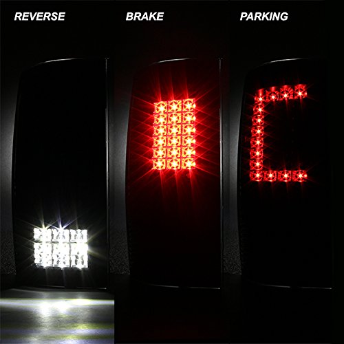AKKON LED Taillights Set with 3rd Brake Lamp for 2009-2018 Dodge Ram 1500 & 2010-2018 Ram 2500/3500 - Black C Strip Design | Upgrade Your Truck's Rear Lighting for Better Visibility and Style