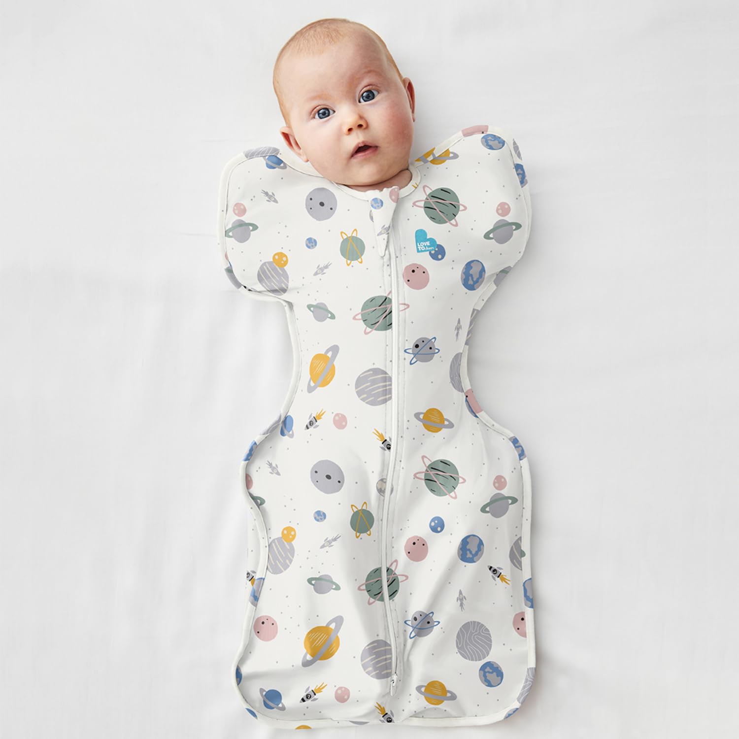 Love To Dream Swaddle Blanket for Newborns 0-6 Months - 0.2 TOG Baby Sleeping Bag with Arms - Soft Cotton Fabric for Comfortable & Quiet Sleep - Essential Baby Shower Gift for Boys & Girls - Perfect for Nursery, Nighttime & Travel Use
