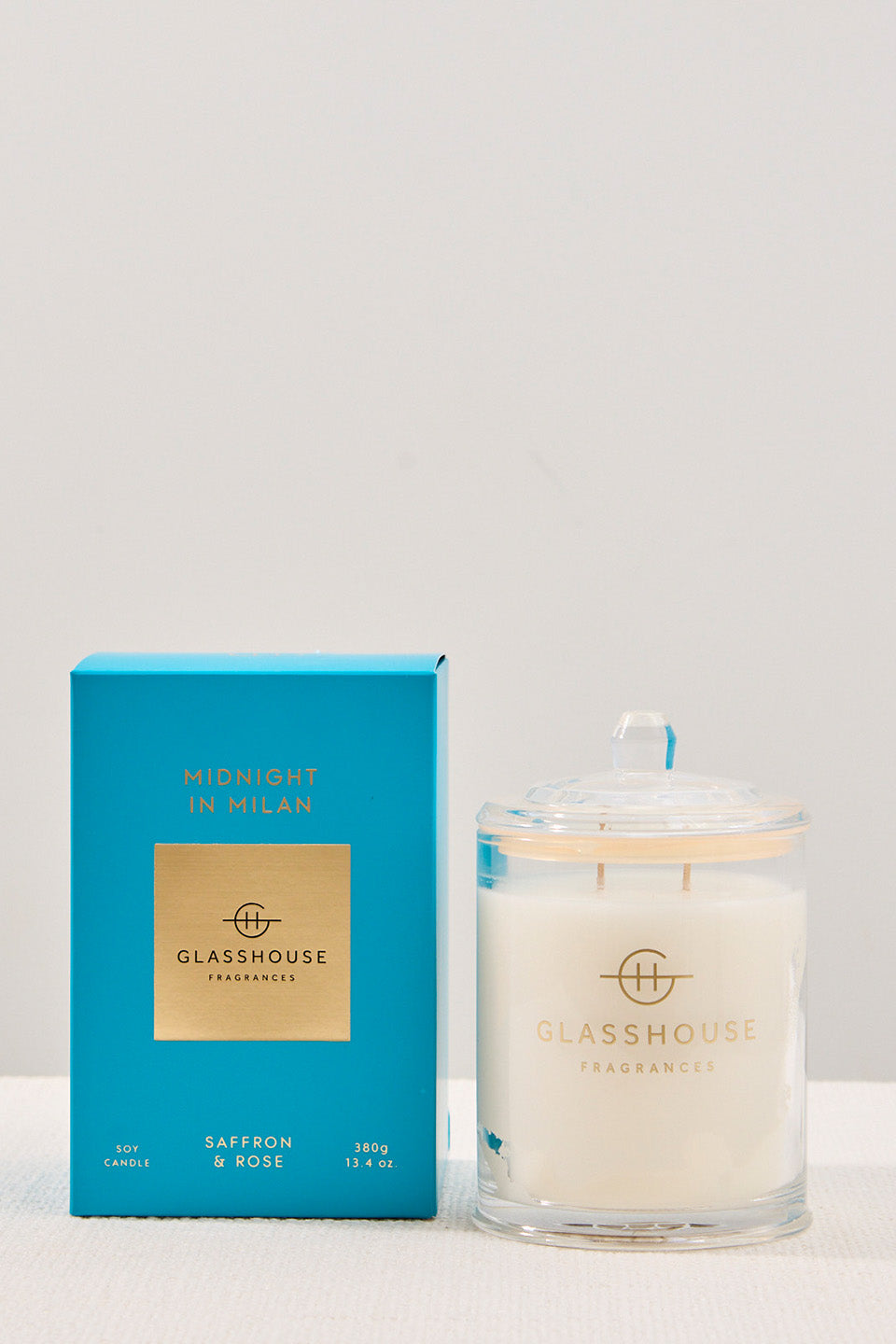 380g Triple Scented Midnight In Milan Soy Candle - Long Lasting Aromatherapy for Relaxation, Bedroom & Home Decor