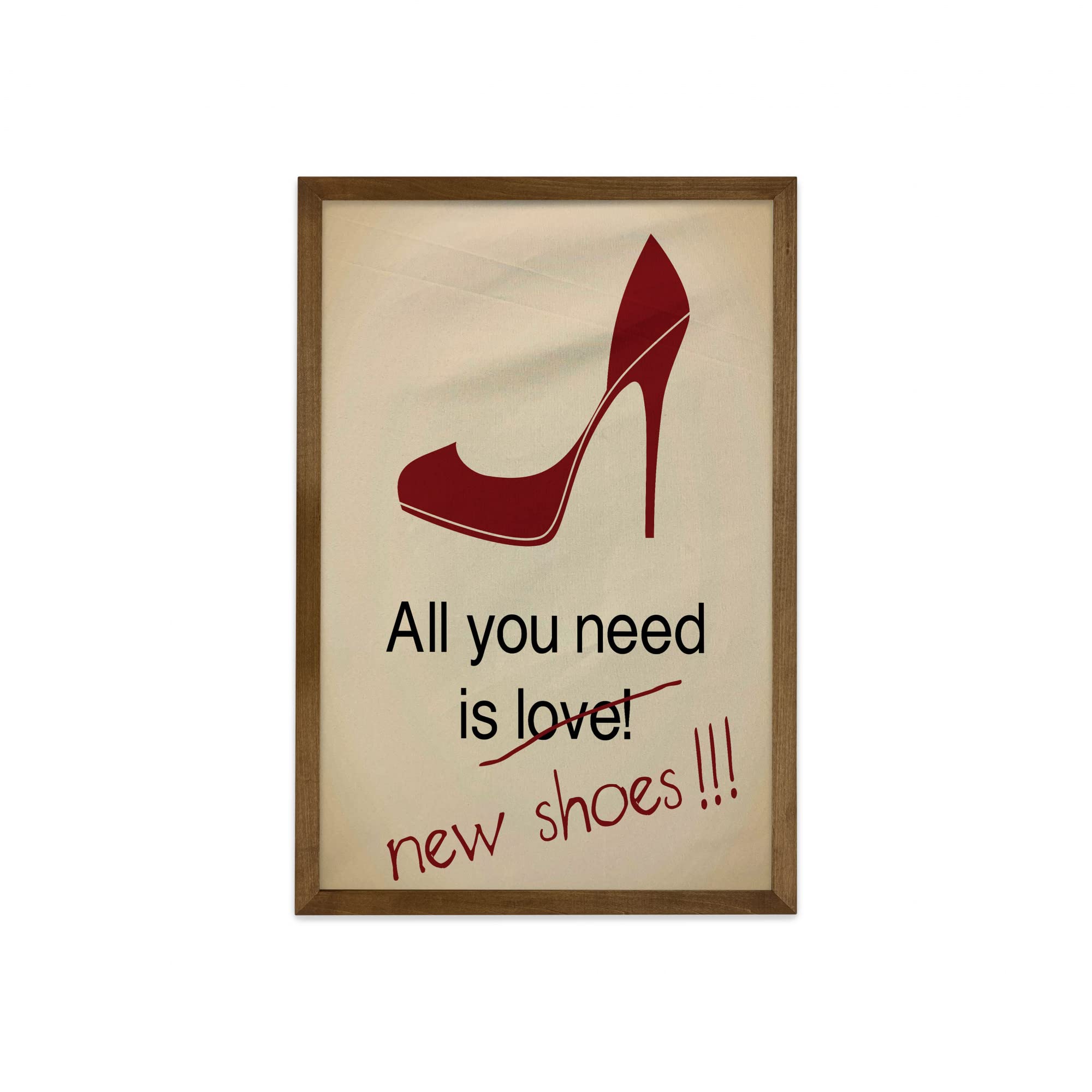 Ambesonne Funny High Heels Wall Art - 