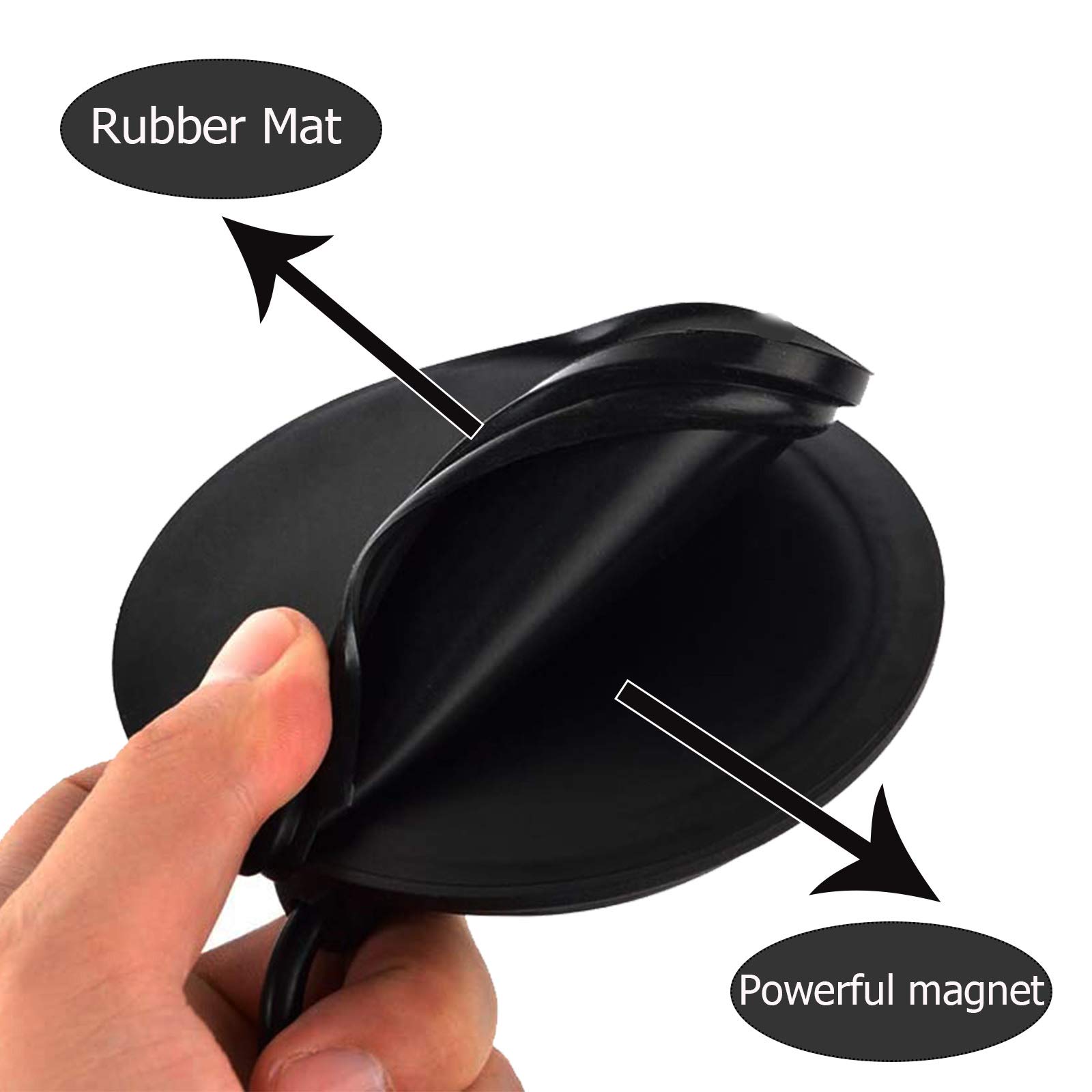 Retevis Magnetic Antenna Mount Base for CB Radio - 110mm Diameter Strong Magnet with 5M Coaxial Cable & PL-259/UHF Female Connector - Perfect for Car, Bus, Truck & Mobile Transceiver Installation (1 Pack) - Durable Antenna Mount for Clear Communication on Road Trips & Emergency Situations