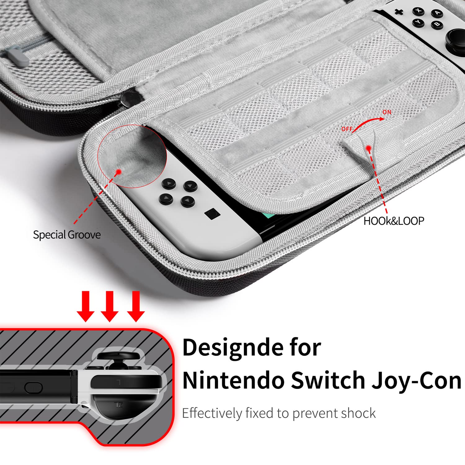 Premium Nintendo Switch OLED Model 2021 Accessories Kit - 14-in-1 Bundle with Protective Case, Clear Cover, Screen Protector, Joy-Con Silicone Skins, Thumb Grips & USB Cable | Perfect for Gaming On-The-Go, Travel Protection & Enhanced Console Care