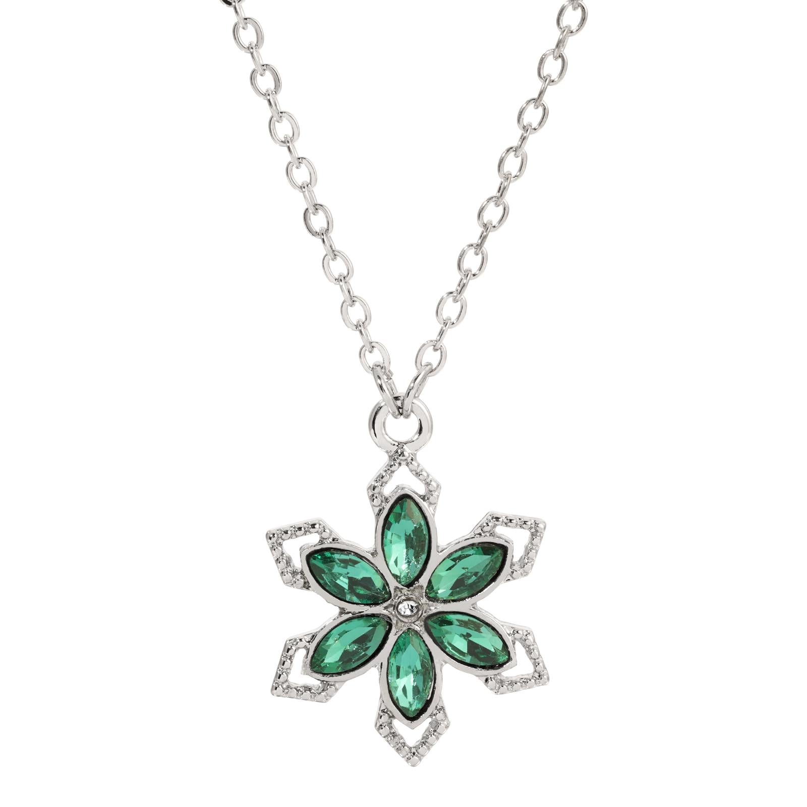 Silver Tone And Green