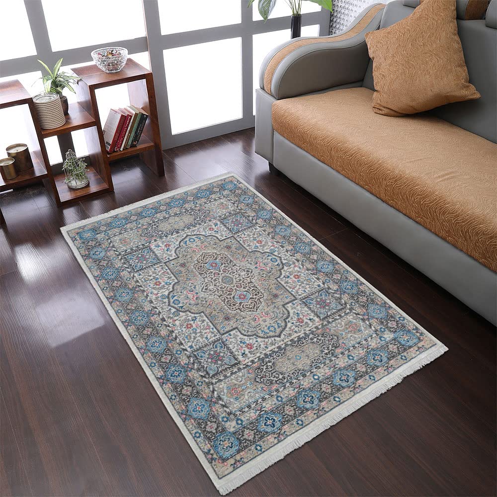 Machine Made Polyester Area Rugs 4'8