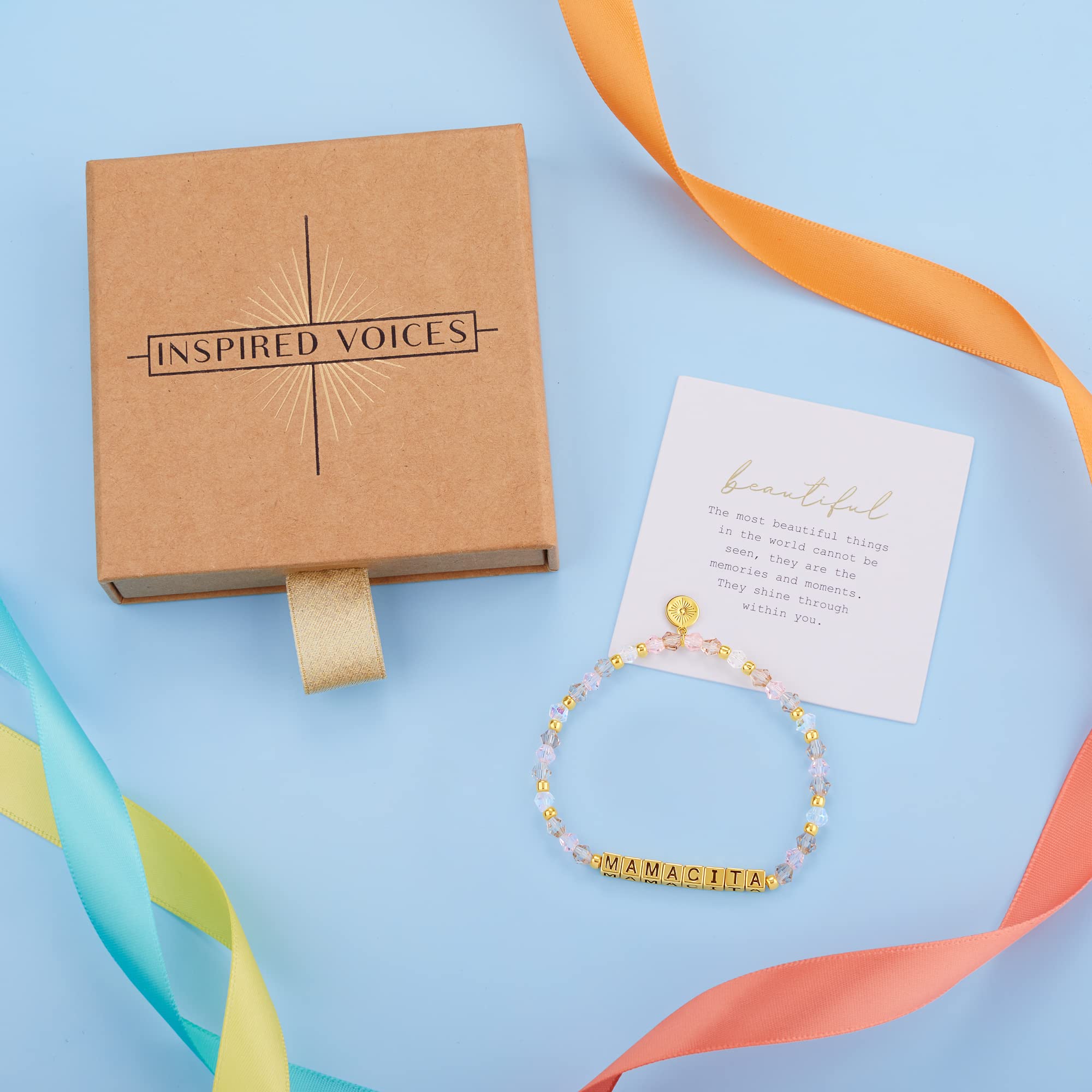 INSPIRED VOICES Friendship Bracelets - Beaded Best Friend Bracelet, Sister & Bestie Gifts for Women, Perfect for Birthdays, Anniversaries & Everyday Wear