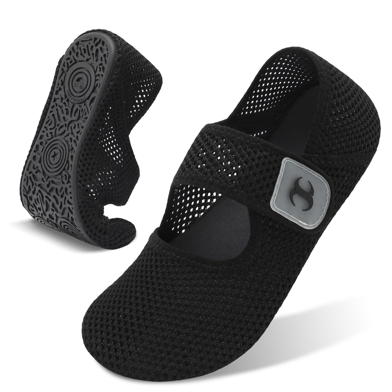 **Women's & Men's Quick-Dry Water Shoes - Barefoot Beach Swim Aqua Socks for Pool, River & Sea - Summer Wide Slide Sandals for Swimming, Surfing & Outdoor Adventures**