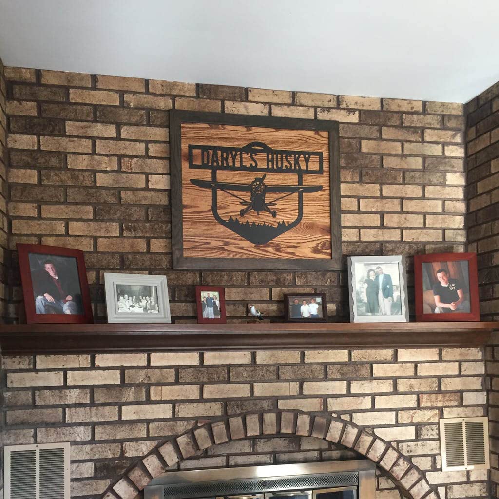 Personalized Metal Airplane Sign - Custom Monogram Wall Art for Anniversary, Wedding & Birthday Gifts - Unique Housewarming Present - Outdoor & Indoor Wall Decor - Perfect for Aviation Enthusiasts & Home Decoration