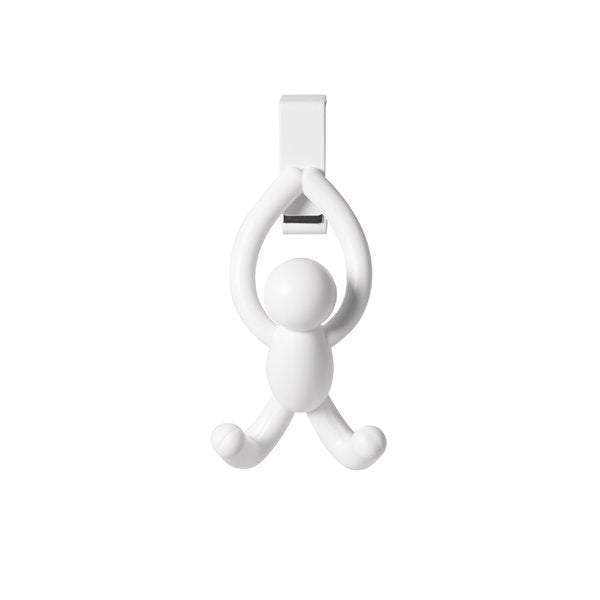 Buddy Cabinet Hooks - Set of 2 Heavy Duty Adhesive Hooks for Kitchen, Bathroom & Office Organization - Perfect for Hanging Towels, Keys & Utensils
