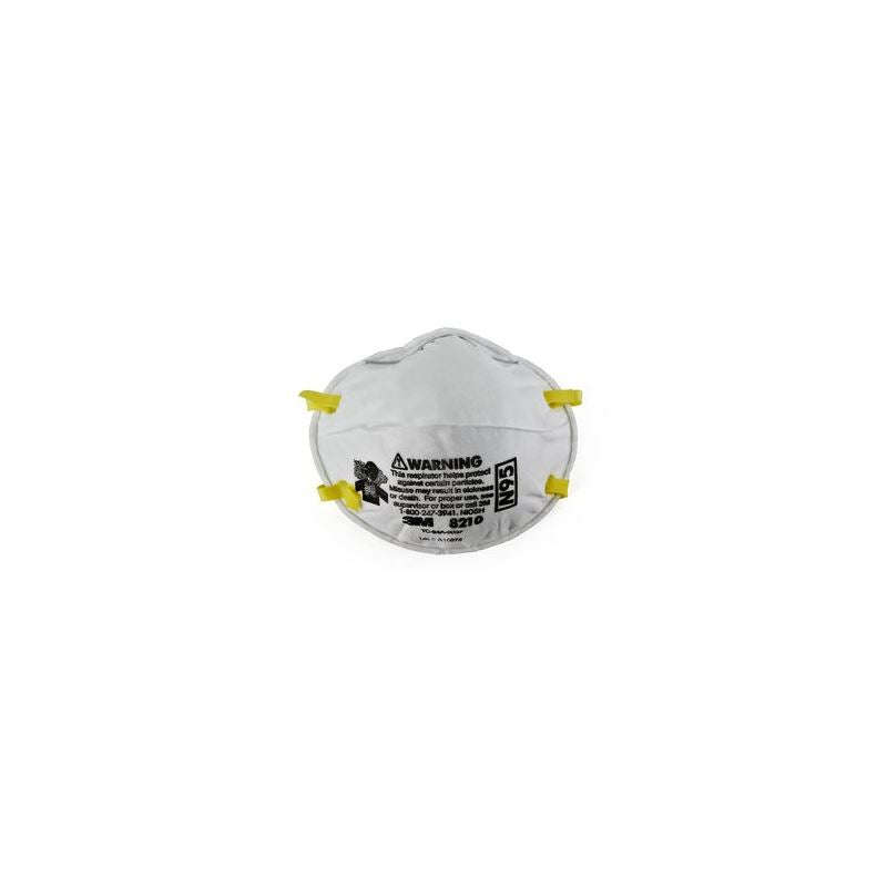 3M 8210 N95 Particulate Respirator Mask - 20 Pack | Dust, Pollen & Particle Protection for Construction, Woodworking & DIY Projects