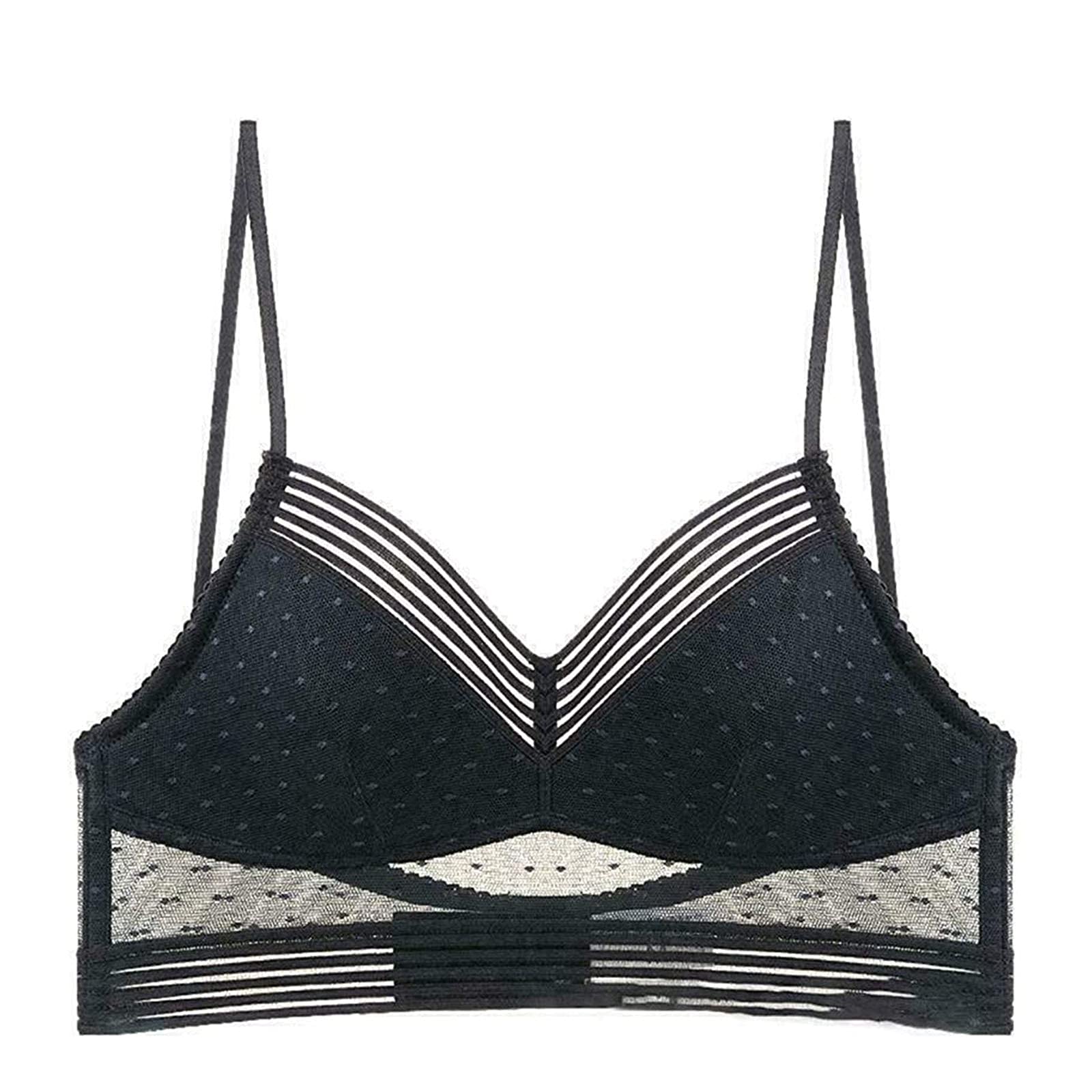 Laxchic Wireless Lace Back Lifting Bra - Seamless Low Back Support Bra for Women | Perfect for Evening Wear, Wedding Dresses & Special Occasions