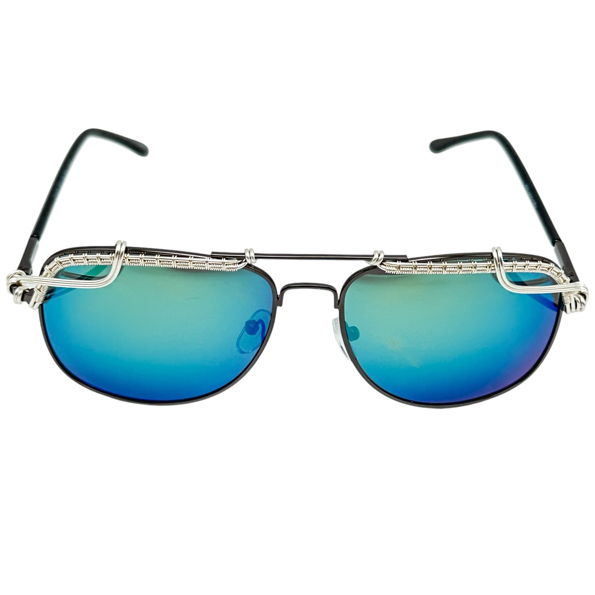 Stylish Aviator Sunglasses for Men & Women - Silver & Black Polarized Lenses - UV Protection - Perfect for Driving, Travel & Outdoor Activities