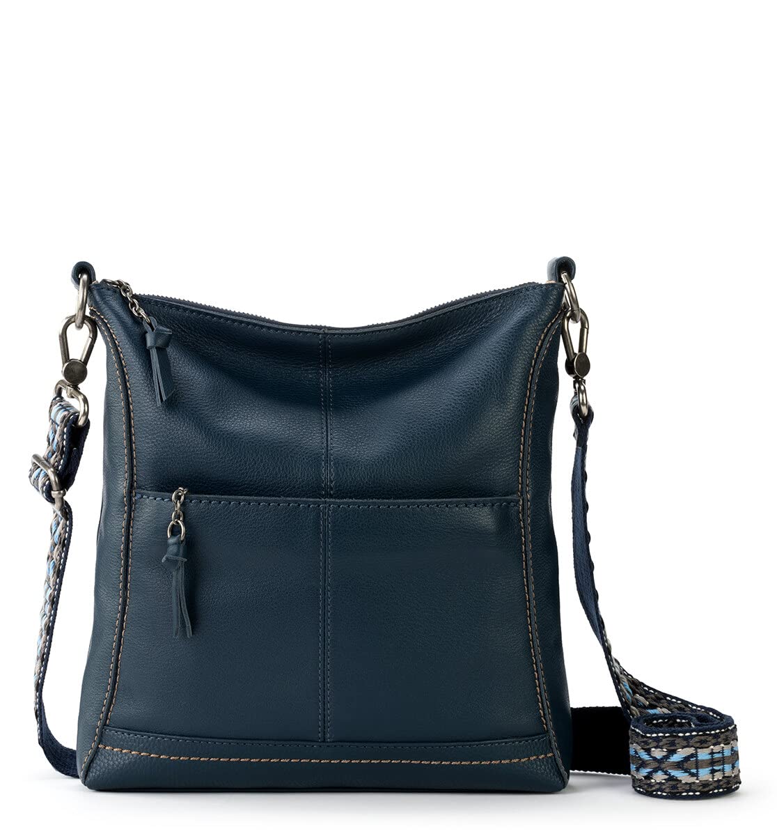The Sak Lucia Genuine Leather Crossbody Bag - Adjustable Strap Convertible Purse for Women | Perfect for Travel, Shopping & Everyday Use