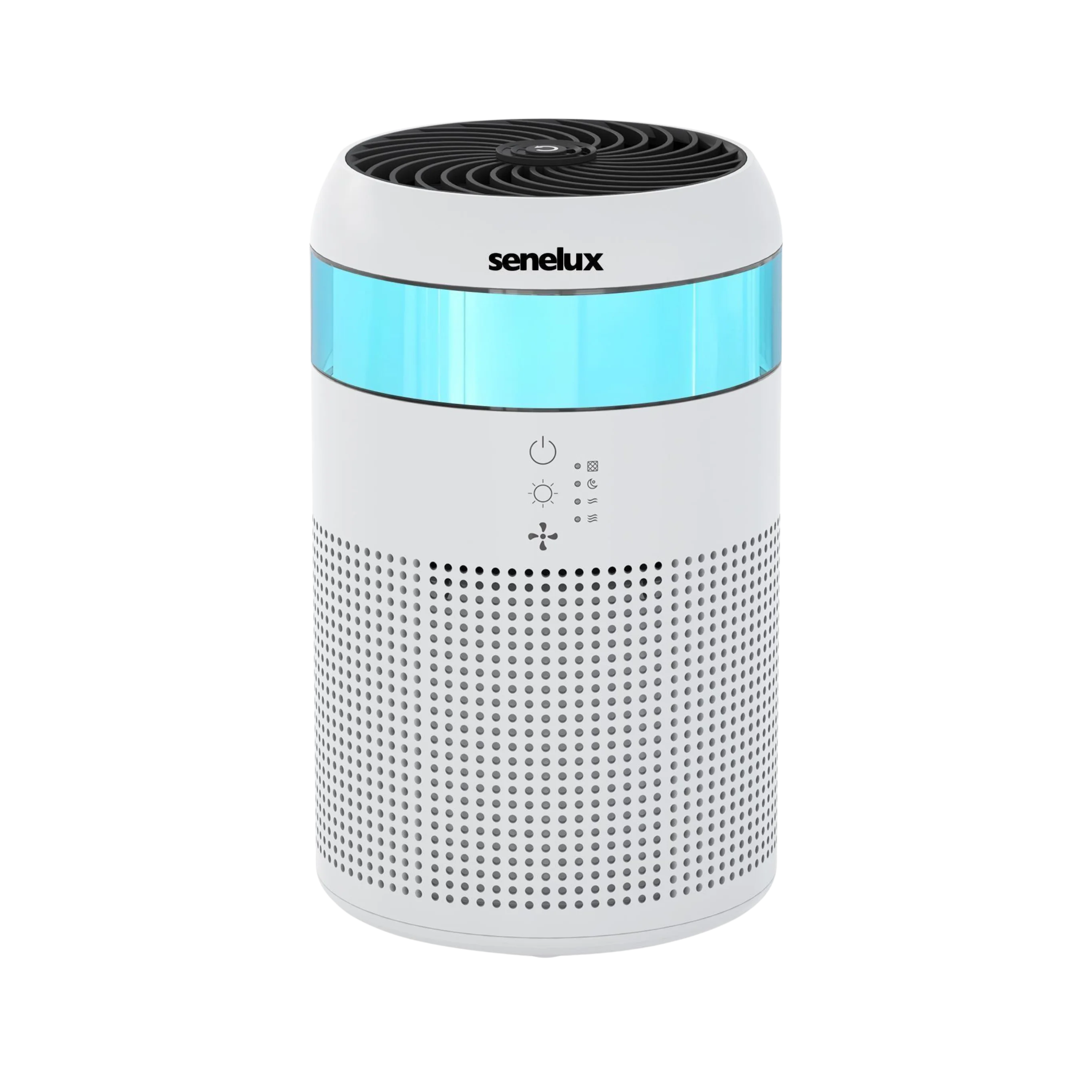 Senelux Demi HEPA Air Purifier for Bedroom, Home & Office - 7 Color Night Light & Fragrance Sponge - Compact Air Cleaner for Allergies, Dust, Pet Dander - Perfect for Small Rooms, Nursery, Living Room & Workspace