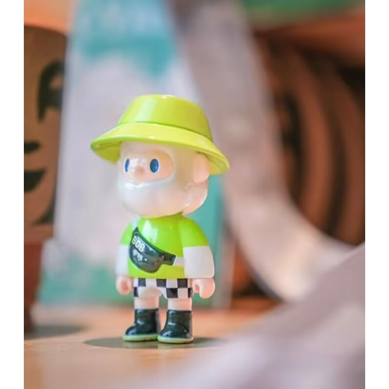 FARMER BOB Limited Edition CYAN Colorful Street Art Figure - Perfect for Collectors, Home Decor & Urban Style Enthusiasts