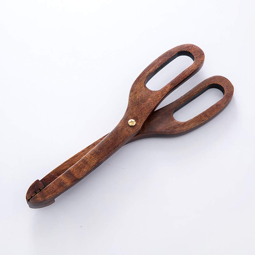Wooden Bread Tongs - Kitchen Serving Tongs for Bread, Pastries & Food - Perfect for Baking, Serving & Buffet Use