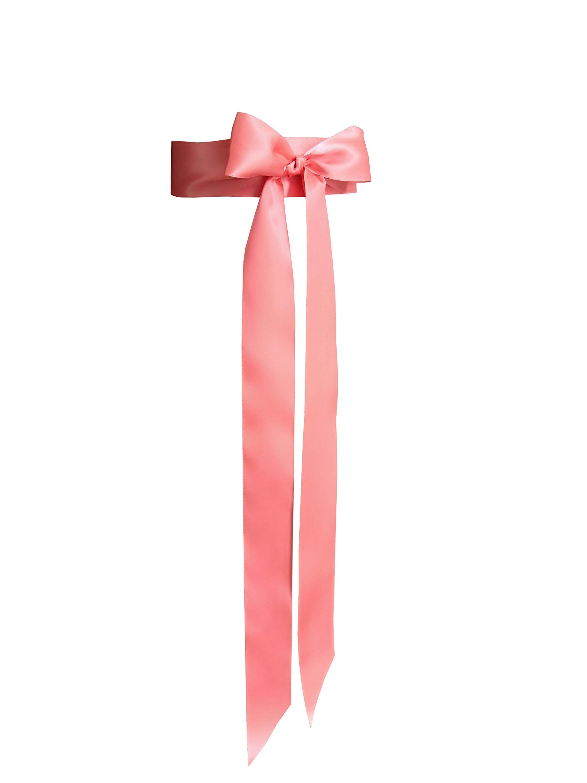 Leimandy 2 Inch Wide Satin Ribbon Sash - Elegant Waist Belt for Wedding Dresses, Bridal Gowns, Prom & Formal Events - Adjustable Waistband in 12 Classic Colors (Rose Gold, Ivory, Navy Blue etc.)