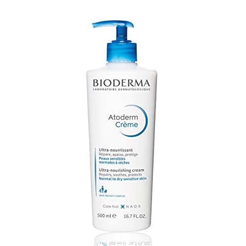 Bioderma Atoderm Cream - Hydrating Body Lotion & Moisturizer for Dry, Sensitive Skin | Daily Skincare for Eczema & Dermatitis Relief
