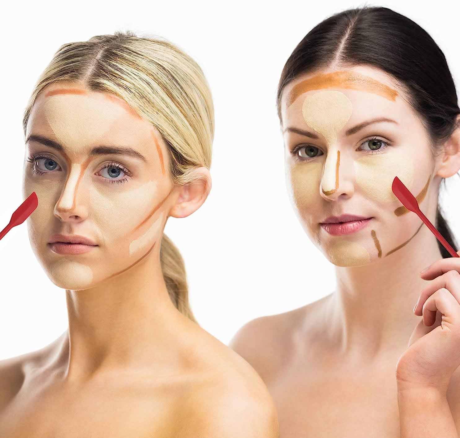 TGOPIT Silicone Spatula Set - Mini Makeup & Kitchen Scraper for Bottles, Jars & Lotion - Thin Rubber Spatula for Women & Girls - Perfect for Beauty Products, Cosmetics & Food Containers - Great for Travel, Home & Salon Use