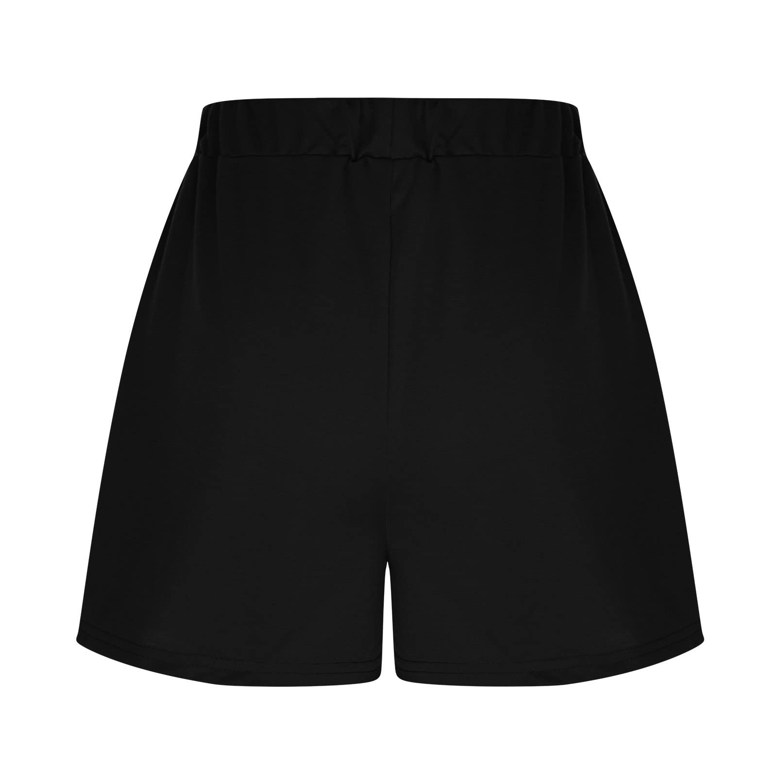 Trendy High Waist Shorts for Women - Summer Casual Lounge Pants with Pockets for Beach & Home