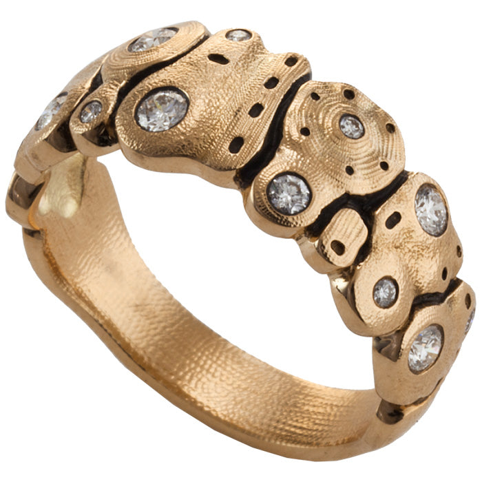 Alex Sepkus Amy's Flowers Dome Ring R 192RD - Elegant Floral Dome Ring for Women, Handcrafted Jewelry Gift for Her, Perfect for Weddings, Anniversaries & Special Occasions