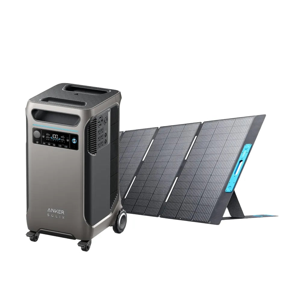 Anker SOLIX F3800 Portable Power Station with 400W Solar Panel - Solar Generator for Camping, RV, Emergency Backup & Off-Grid Power