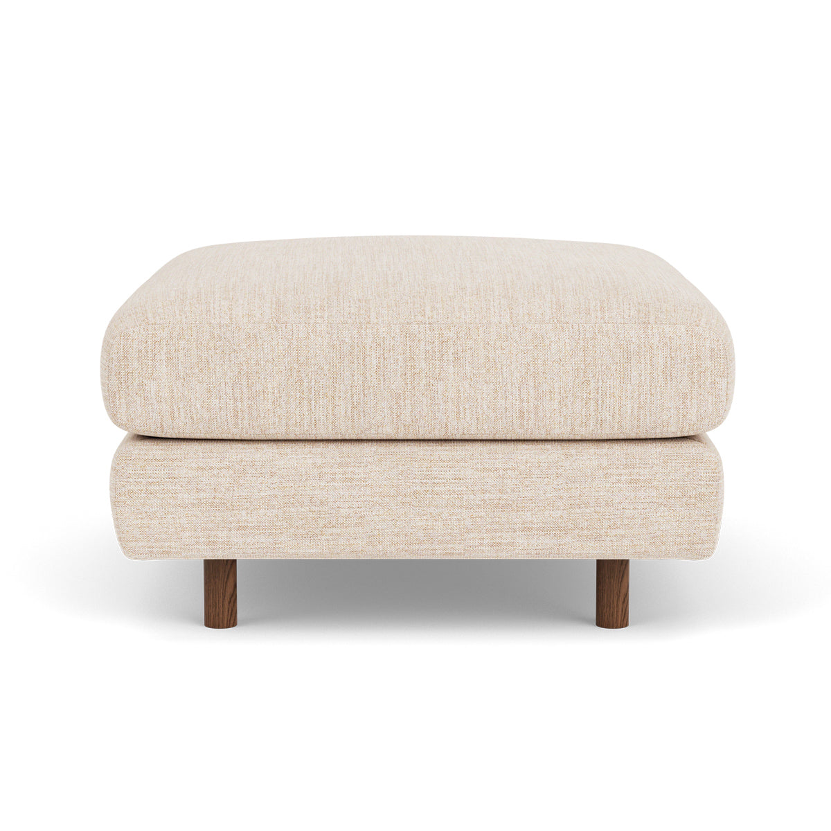 Dylan Fabric Ottoman - Soft and Stylish Footrest, Storage Bench, Living Room Accent Piece - Perfect for Small Spaces, Bedroom, or Lounge Area