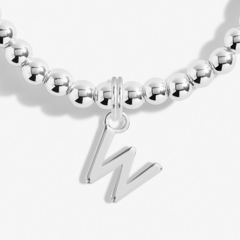 Joma Jewelry Alphabet 'W' Bracelet for Women - Elegant Initial Letter Charm Bangle for Gifts, Daily Wear & Special Occasions