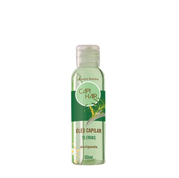 Abelha Rainha 15 Herbs Hair Growth Oil - Strengthening & Nourishing Treatment for Hair Loss (60ml) | Promotes Thicker, Healthier Hair for Men & Women | Perfect for Daily Scalp Massage & Nighttime Hair Care Routine