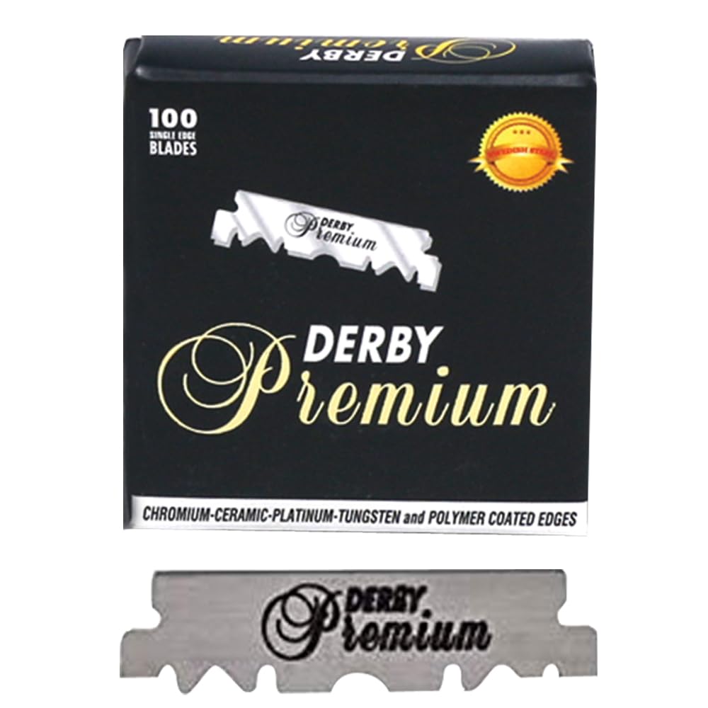 Premium Barber Razor Single Edge Blades - 3 Pack (300 Blades Total) - Sharp & Durable for Professional Haircuts, Shaving & Grooming - Ideal for Barbershops, Salons & Home Use