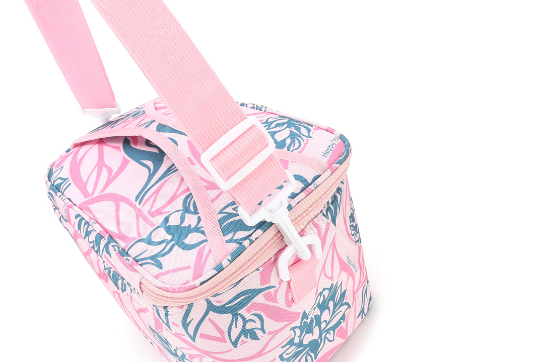 Premium Insulated Cooler Tote Bag - Medium Size, Heliconia Pink - Perfect for Beach Picnics, Camping & Outdoor Adventures