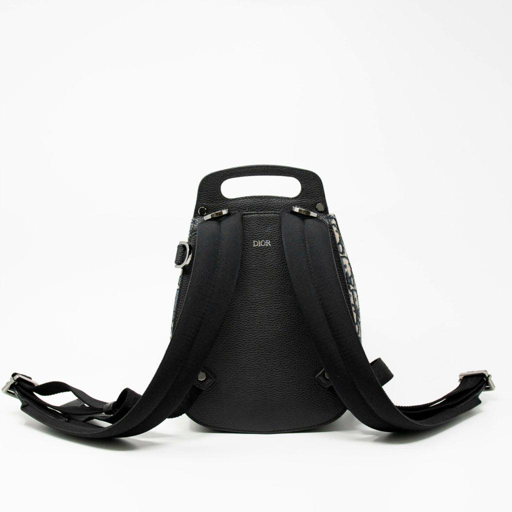 Dior Blue Oblique Mini Gallop Backpack - Luxury Designer Crossbody Bag for Women | Perfect for Travel, Work & Everyday Use