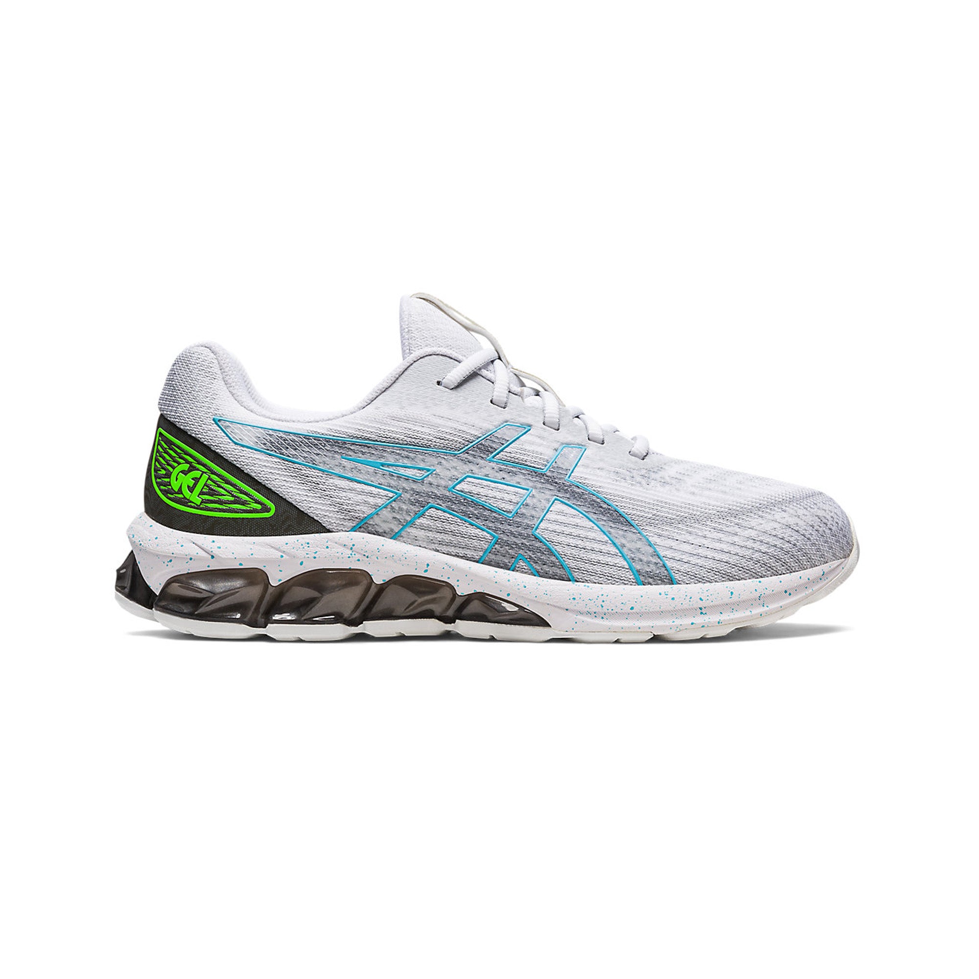 ASICS GEL QUANTUM 180 VII Running Shoes - White/Gunmetal - Lightweight Cushioned Sneakers for Men & Women | Perfect for Jogging, Gym Workouts & Everyday Wear