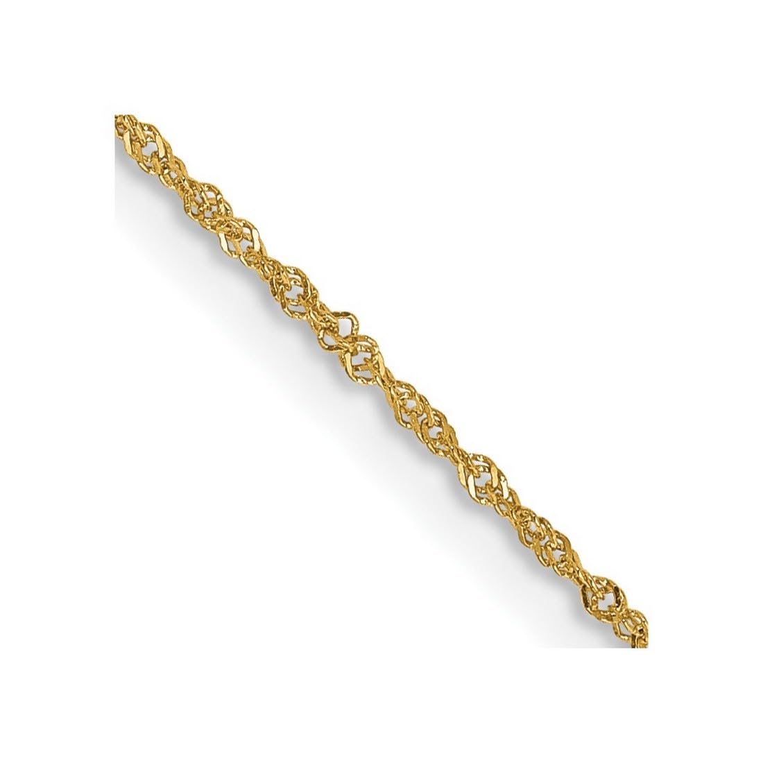 14K Gold 1mm Singapore Chain Necklace for Women & Men - Dainty Minimalist Jewelry for Everyday Wear, Layering & Gifts | JewelryWeb