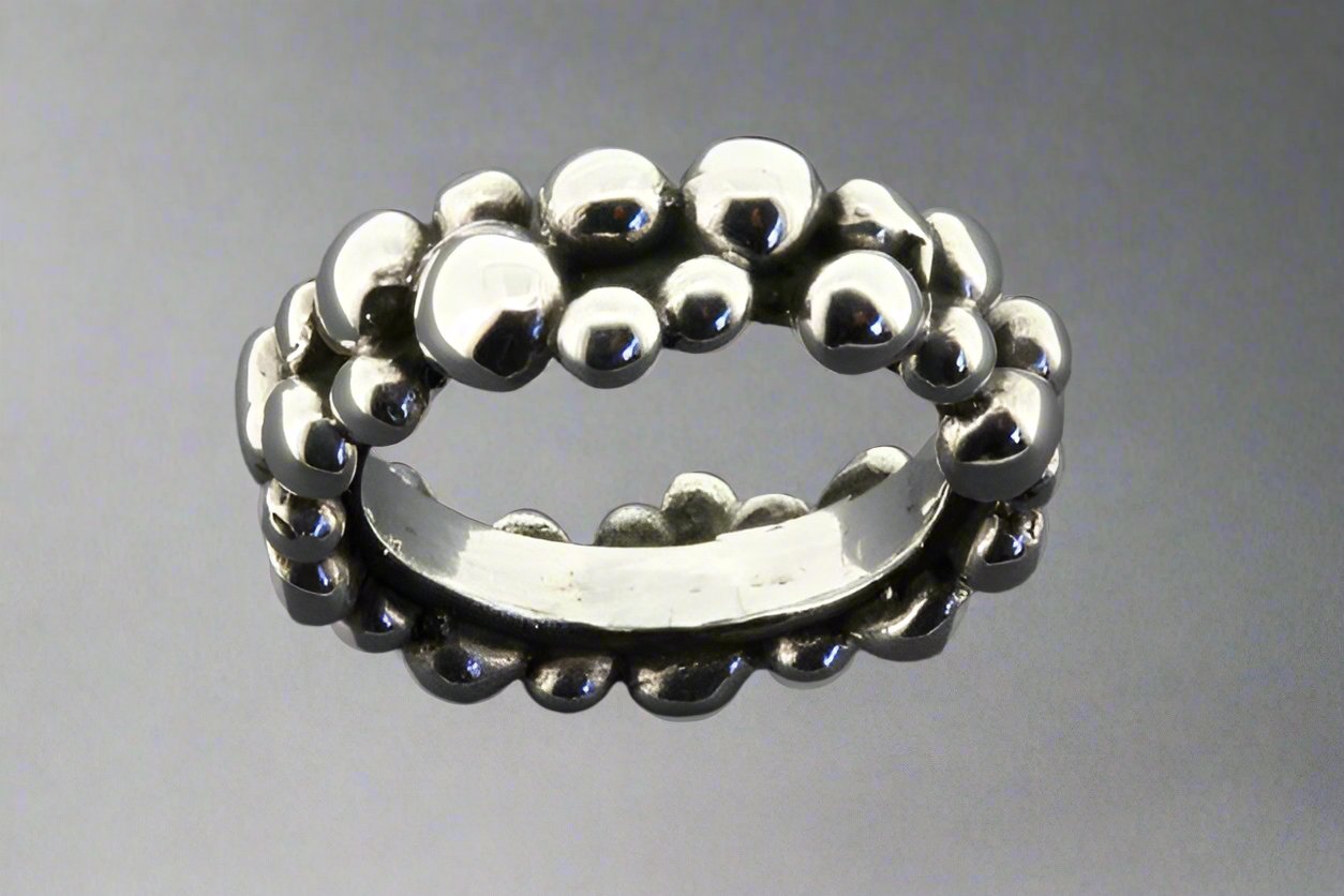Sterling Silver Beaded Bracelet for Women - Elegant Handmade Jewelry for Casual Wear, Parties & Gifts
