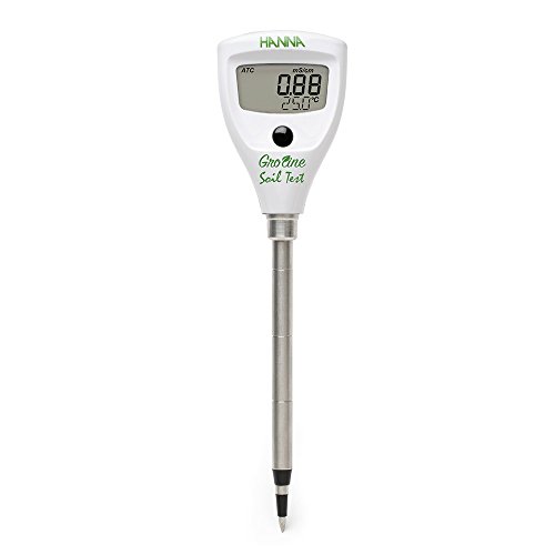 Hanna Instruments HI98331 Digital Soil EC Tester - 0.0 to 50.0°C Range, 0.1°C Resolution, ±1°C Accuracy | Professional Soil Conductivity Meter for Agriculture, Gardening & Hydroponics | Perfect for Farm Soil Testing, Greenhouse Monitoring & Plant Nutrient Analysis