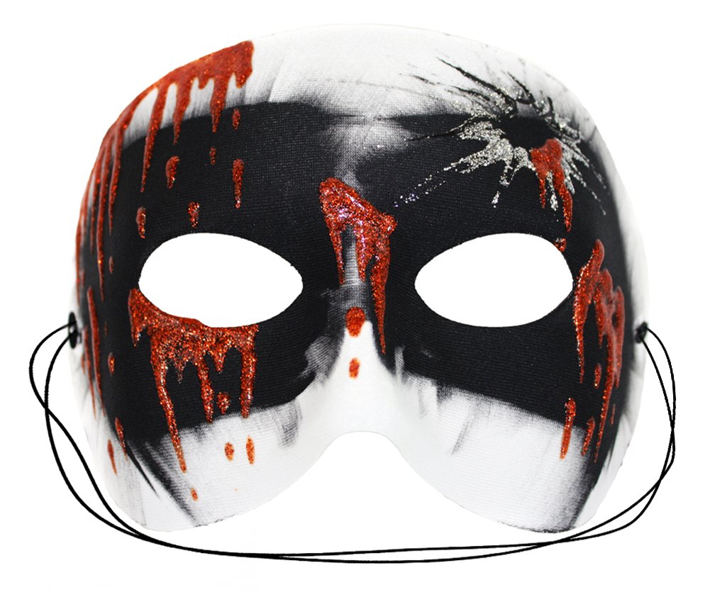 Scary Hand-Painted Masquerade Mask - Halloween Costume Accessory for Parties, Cosplay & Horror Events
