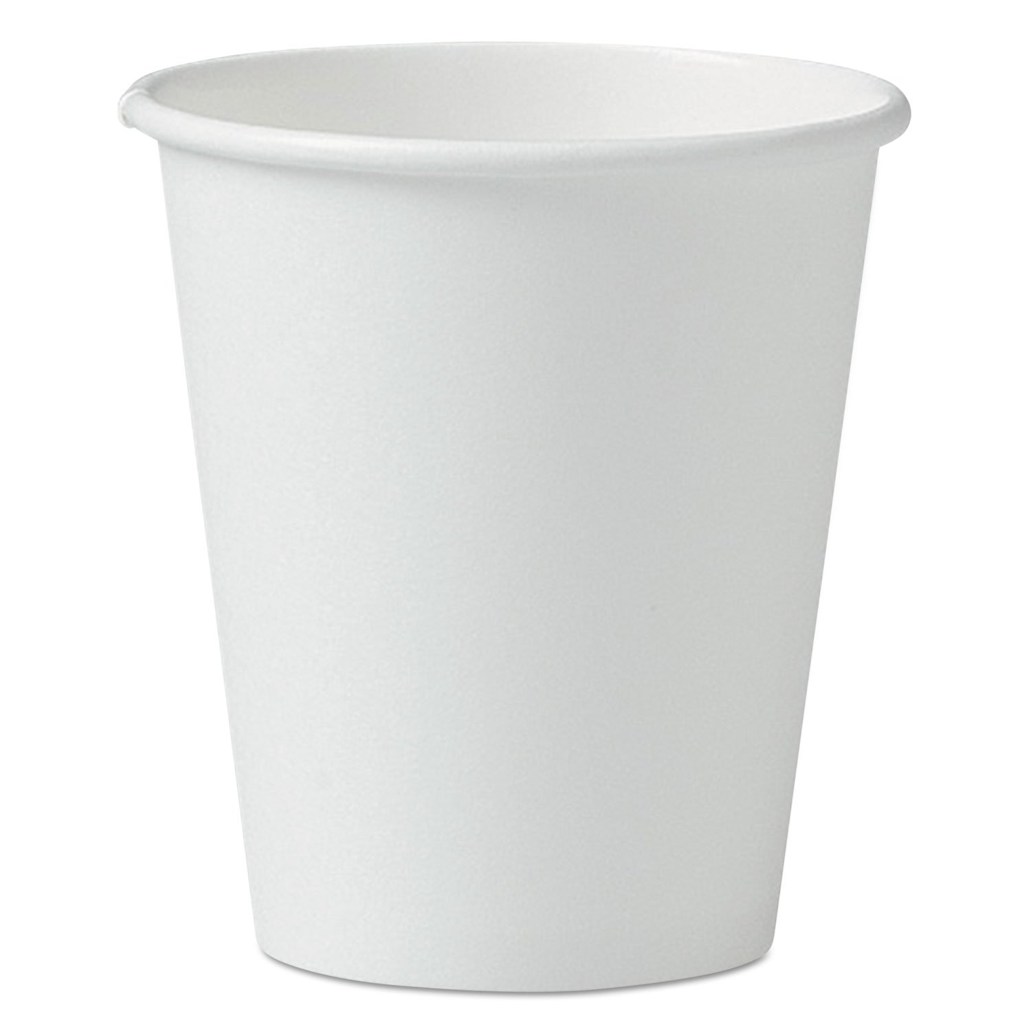 SCC376W - 6 Oz White Solo Polycoated Hot Paper Cups, 50 Count - Perfect for Coffee, Tea & Hot Beverages at Home, Office or Cafes