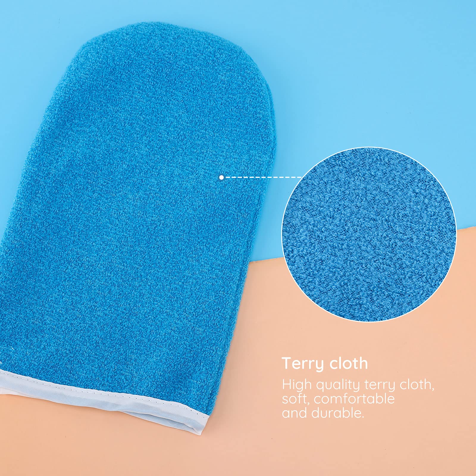 Segbeauty Paraffin Wax Gloves & Booties Set - Spa Mittens and Foot Liners for Hot Wax Hand and Foot Therapy - DIY Home Spa Treatment with Wax Warmer Machine - Perfect for Relaxation, Moisturizing Dry Skin, and Pain Relief (Blue)