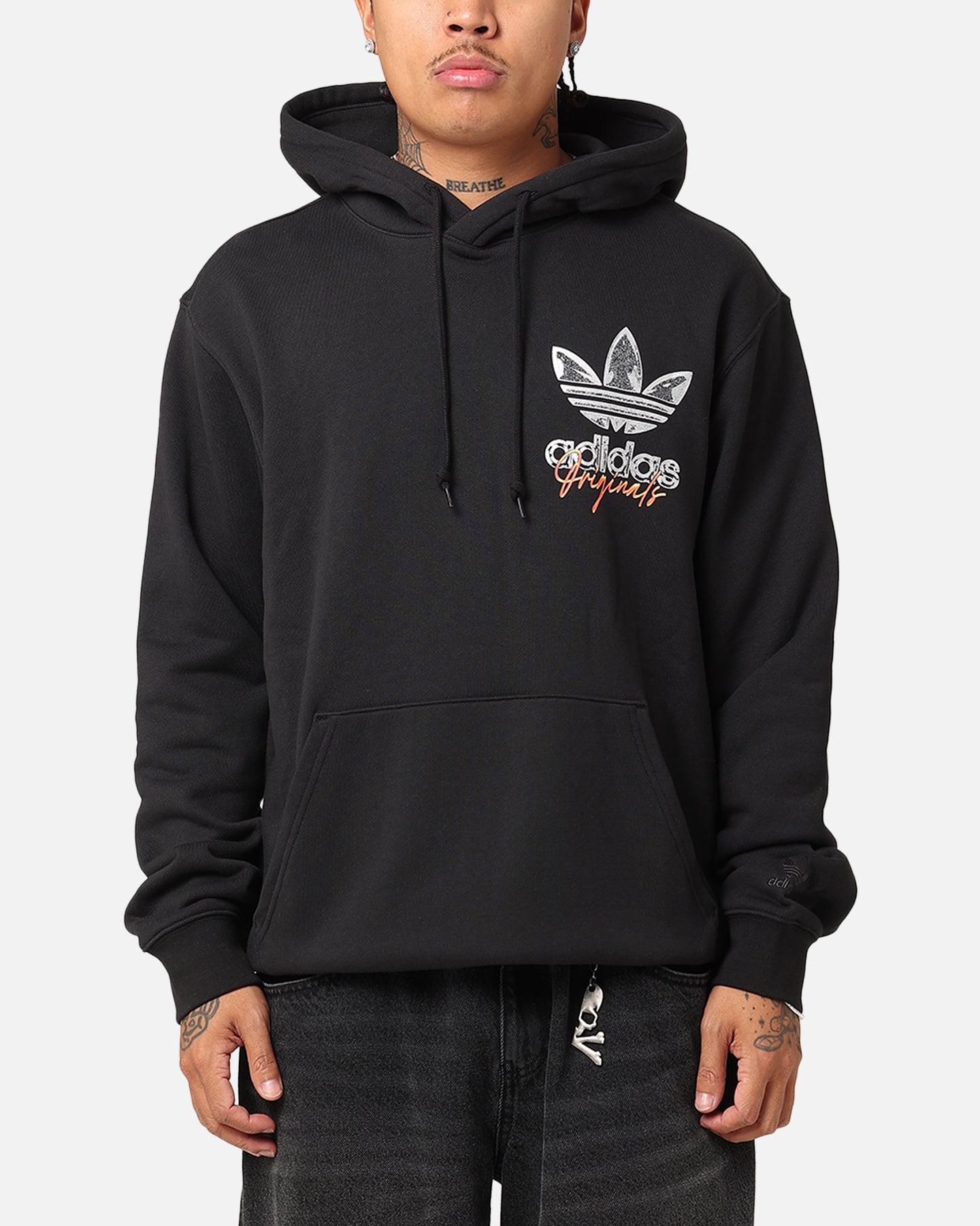 Adidas Originals Trefoil Hoodie for Men & Women - Black Cotton Pullover Sweatshirt | Casual Streetwear for Gym, Running & Everyday Wear