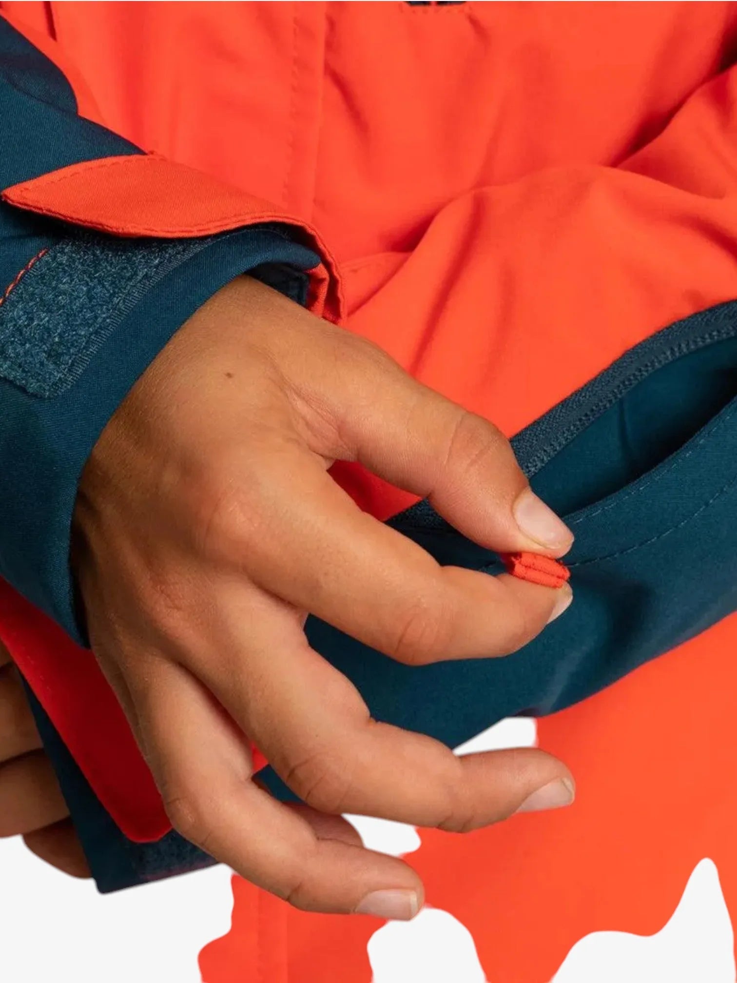 Quiksilver Snow Mission Block Kids' Snow Jacket - Waterproof & Warm Winter Coat for Boys & Girls - Orange & Blue Ski Jacket for Outdoor Snowboarding & Winter Sports
