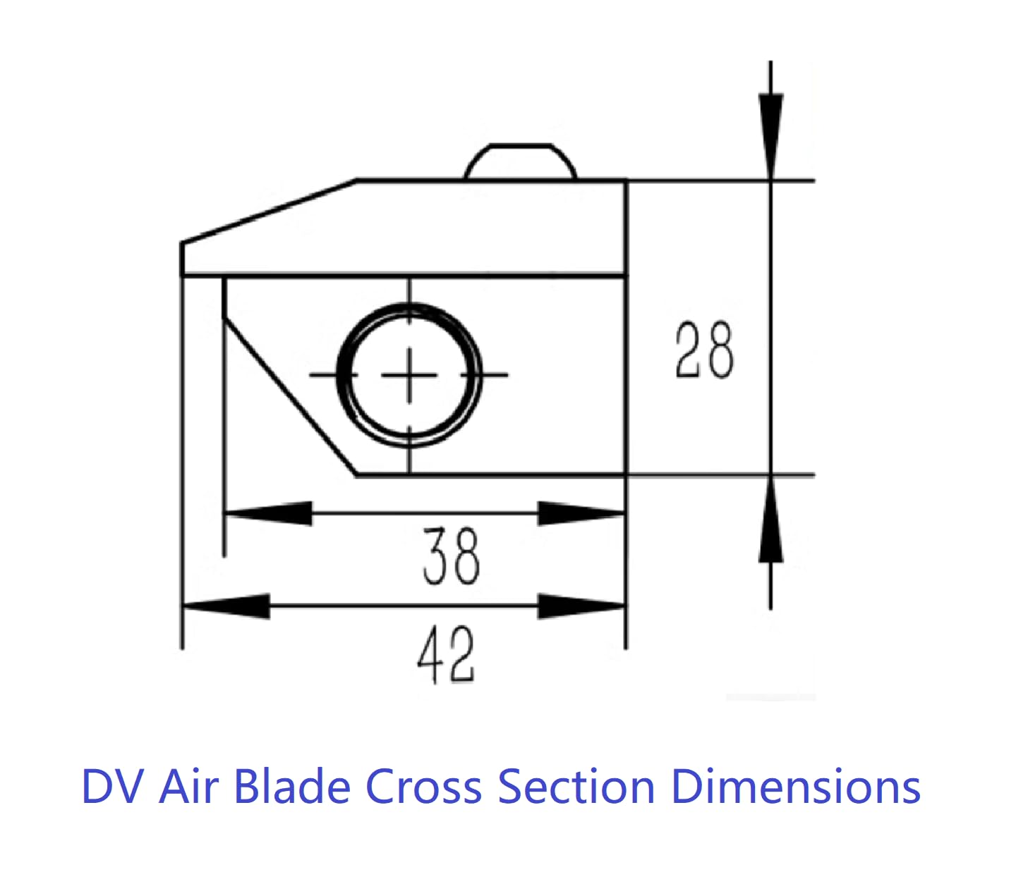 High-Powered Aluminum Alloy Air Knife Blower System - 8 Inch (200mm) Industrial Air Blade for Drying, Cooling & Cleaning | Perfect for Food Processing, Packaging & Automotive Applications