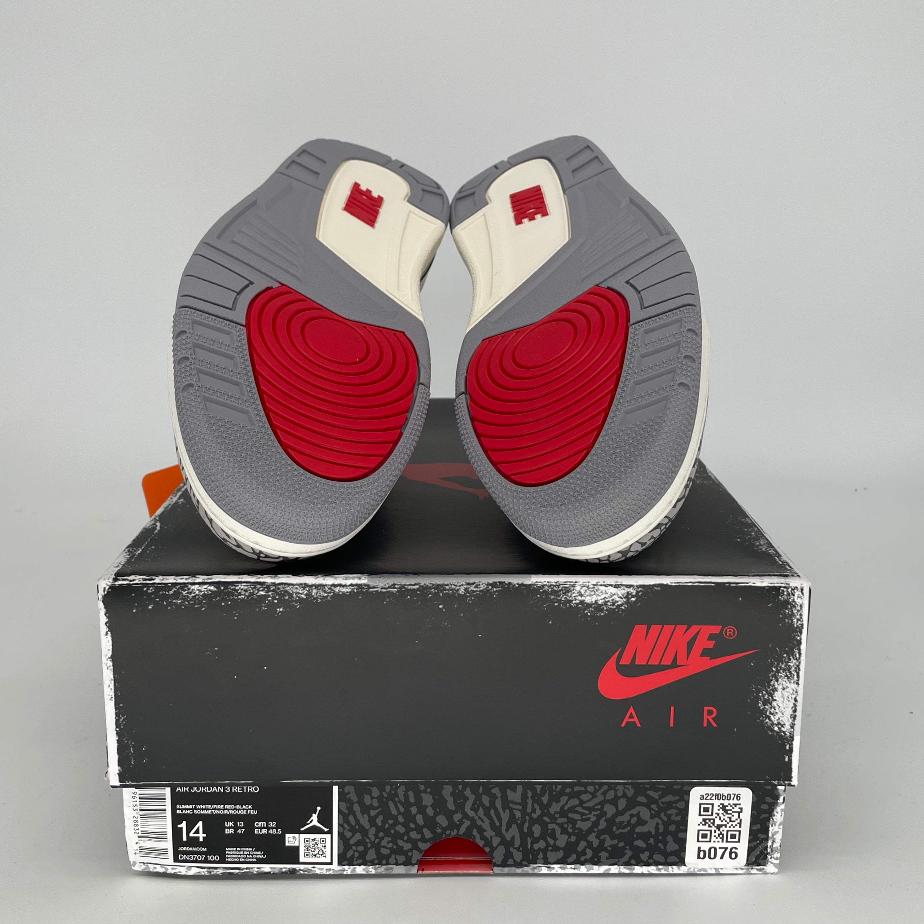AIR JORDAN 3 White Cement Reimagined Basketball Shoes - Men's Size 14 (DN3707-100) - Retro Style Sneakers for Casual Wear & Street Fashion