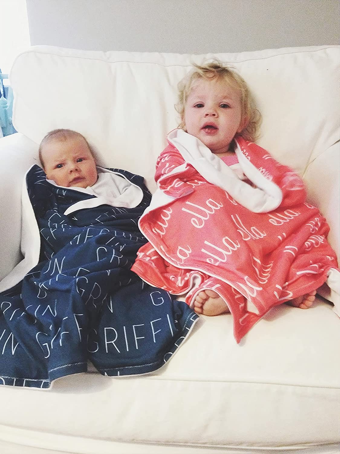 Custom Personalized Baby Blankets with Name - Newborn & Infant Gift for Boys & Girls, Soft & Cozy Name Blanket for Nursery, Stroller, and Cuddling