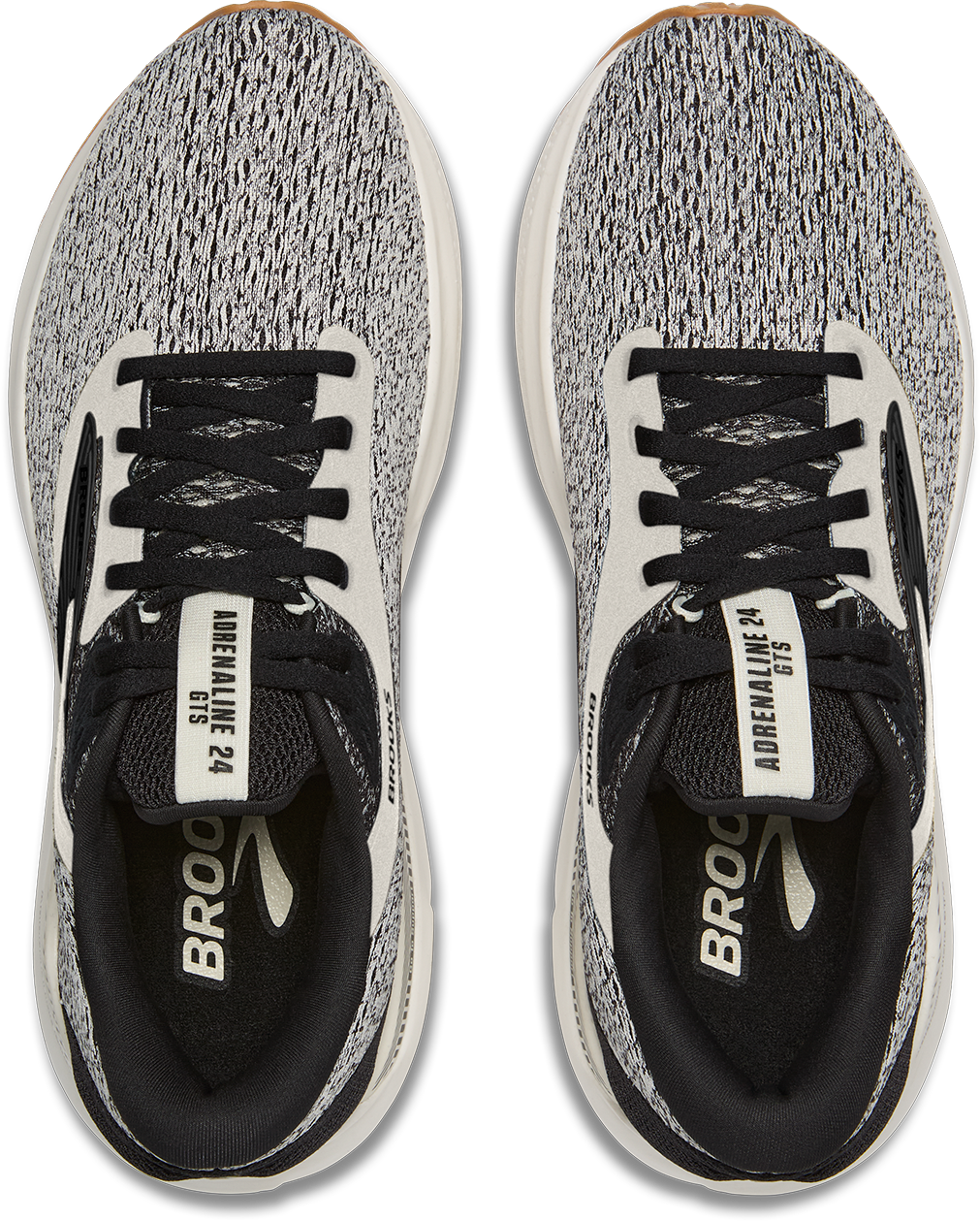 Women's Running Shoes Adrenaline GTS 24 - Lightweight Cushioned Support for Jogging & Training (Coconut/Black/Biscuit) | Perfect for Road Running, Gym Workouts & Daily Walking