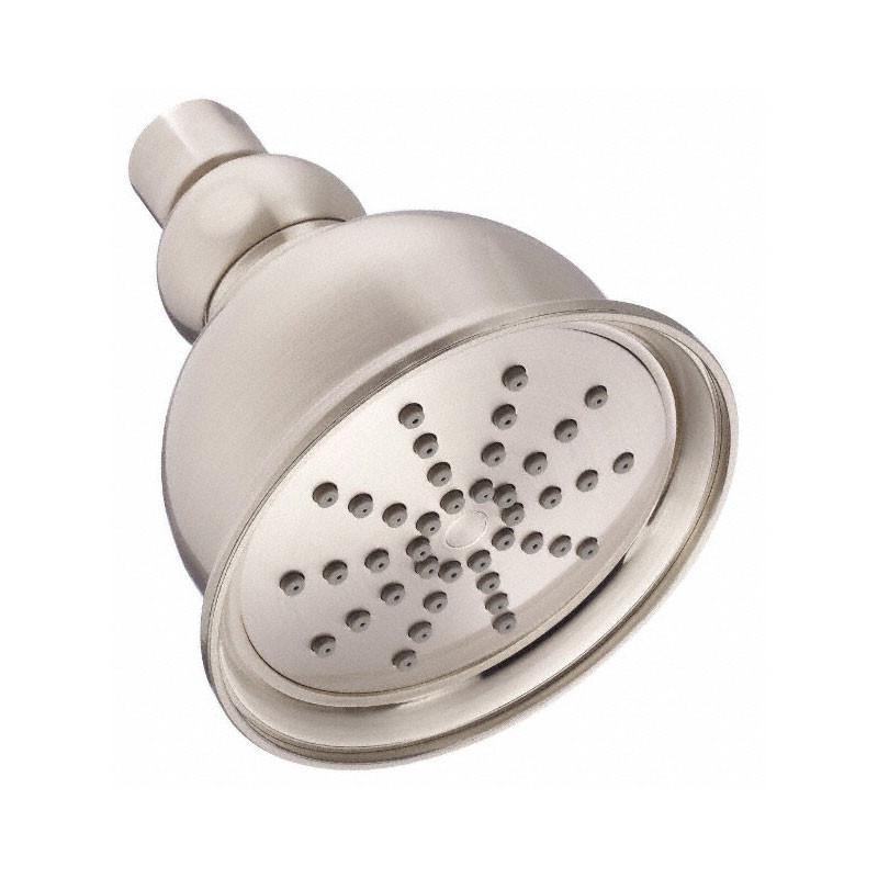 Danze Brushed Nickel Bell-Shaped Spoke Pattern Traditional Shower Head - Perfect for Bathroom Renovation & Spa-Like Shower Experience