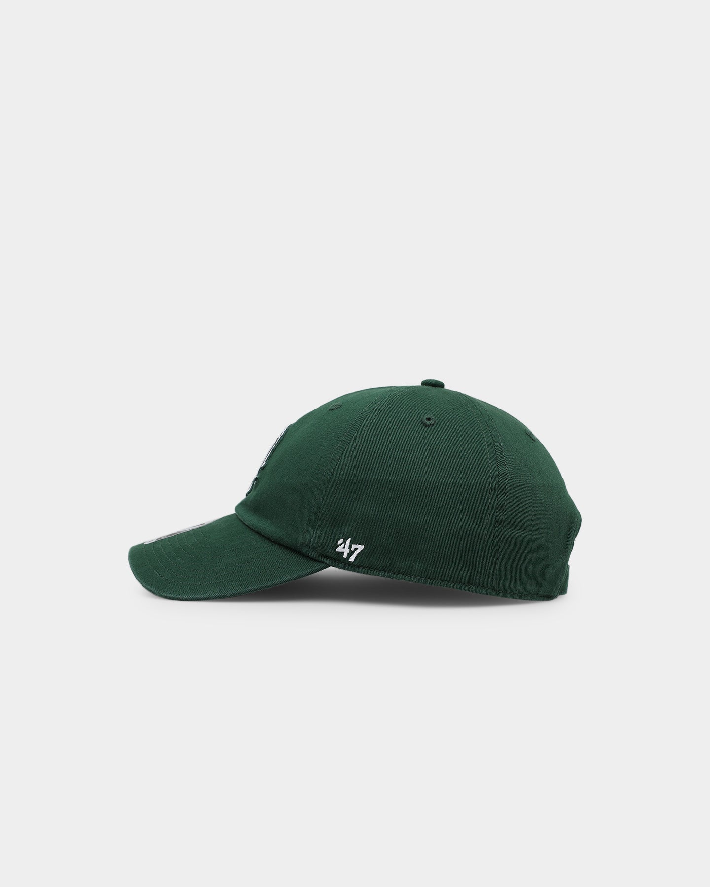 47 Brand Michigan State Spartans '47 Clean Up Adjustable Strapback Hat - Dark Green NCAA Fan Gear for Game Day, Tailgating & Casual Wear